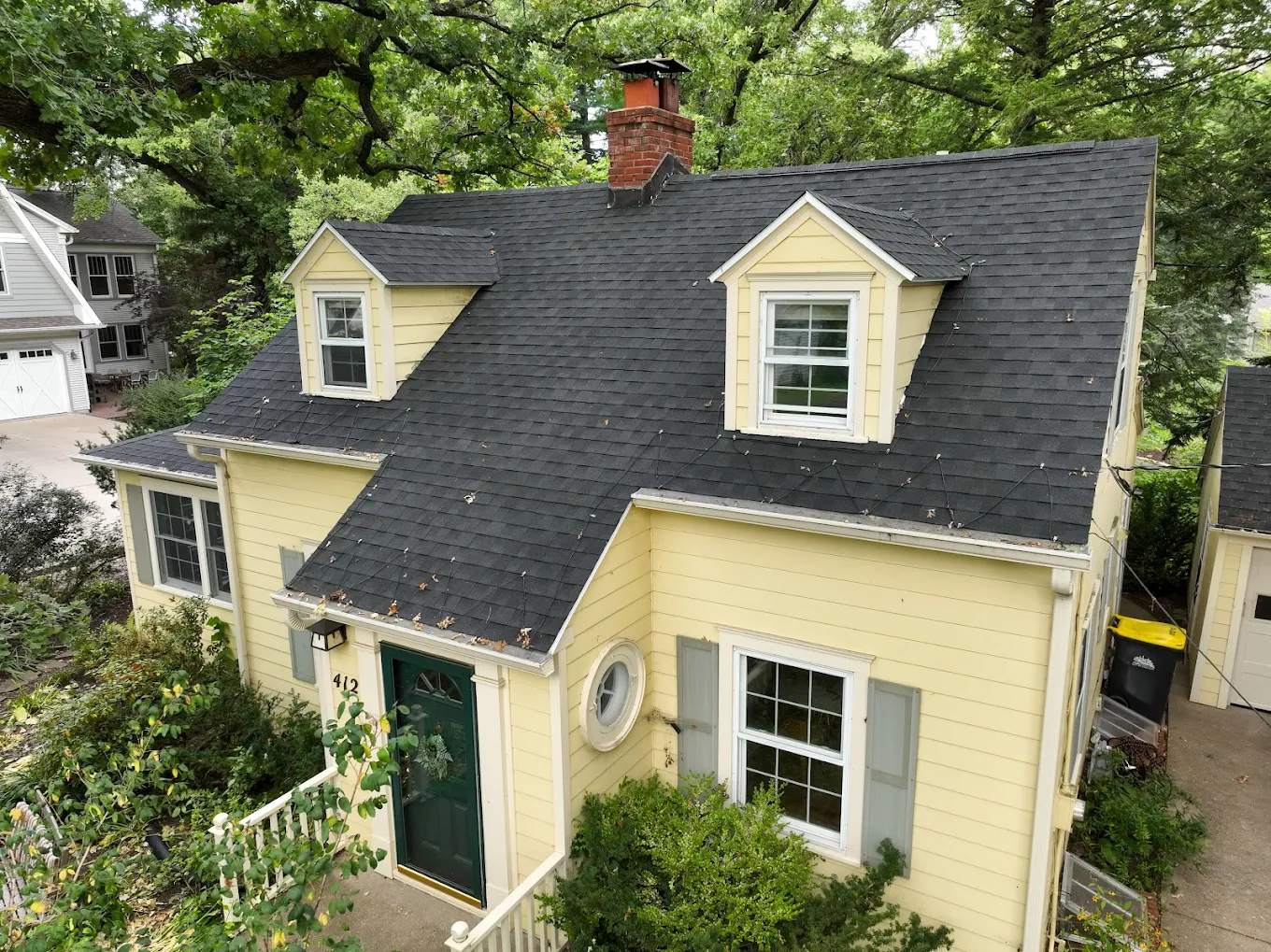 Roof damage in Cedar Rapids Iowa